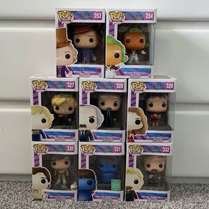 8 WILLY WONKA FUNKO POP MOVIES VINYL FIGURES